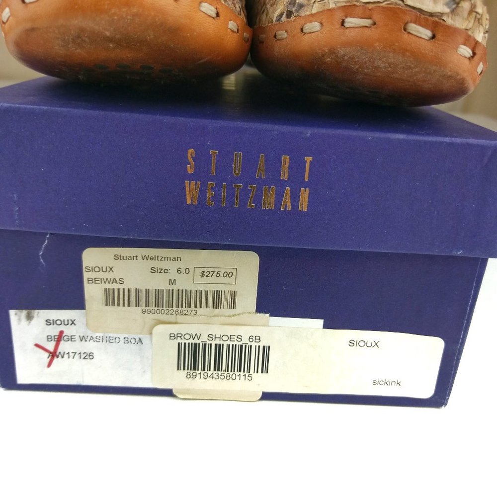 Stuart Weitzman Snake Mocs Flats - image 6